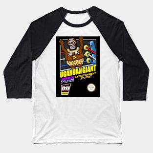 Wrassleman 8-Bit Retro Gaming Pro Wrestling: Ugandan Giant Baseball T-Shirt